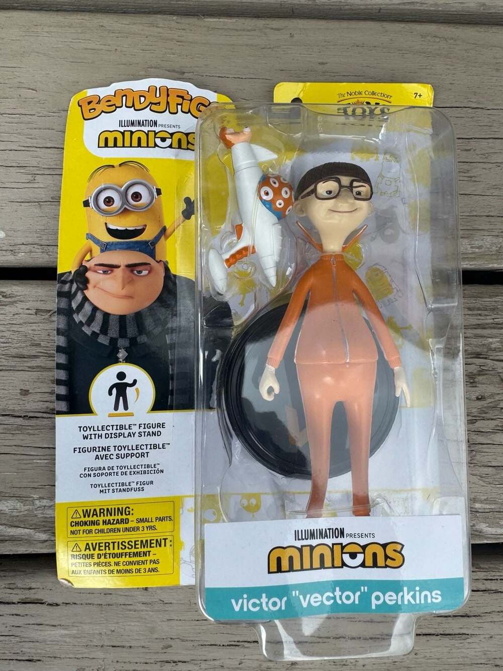 Minions BendyFigs Victor Vector Perkins Action Figure with Display Stand